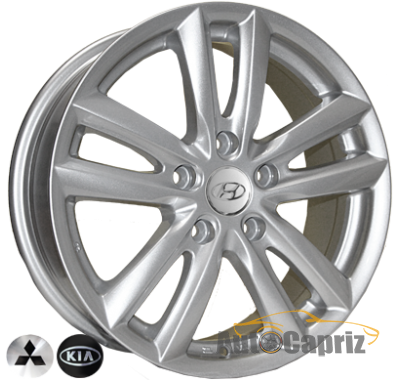 Диски Replica Kia 7311 SIL R16 W6.5 PCD5x114.3 ET43 DIA67.1    